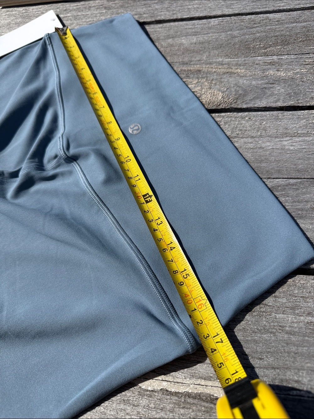 Lululemon BUNDLE Align HR 28" Leggings Steel Blue SIZE 14 Scrunchie NWT 💙 - Picture 3 of 5